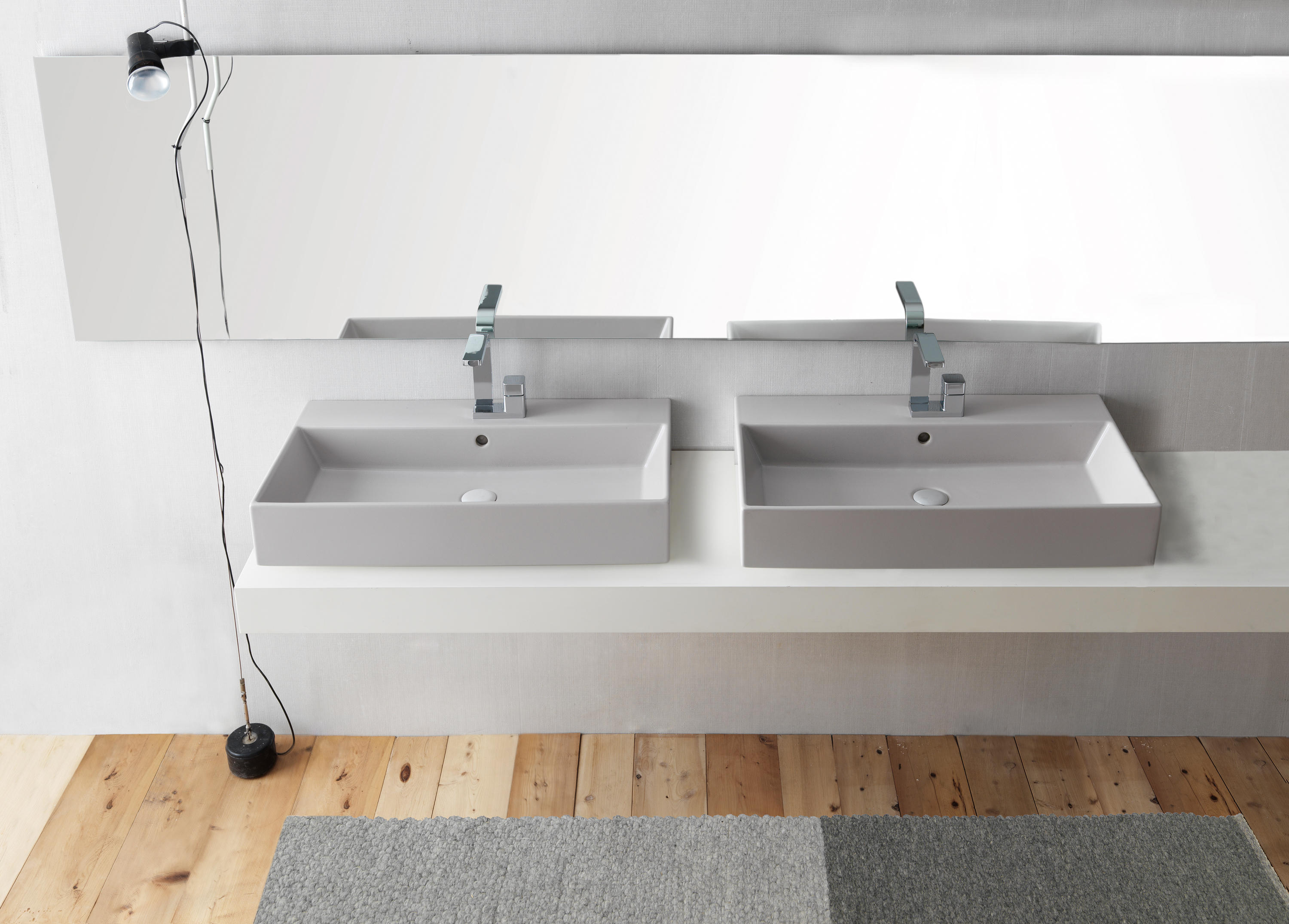 Smile wall hung washbasin 50 wash basins by ceramica cielo ...
