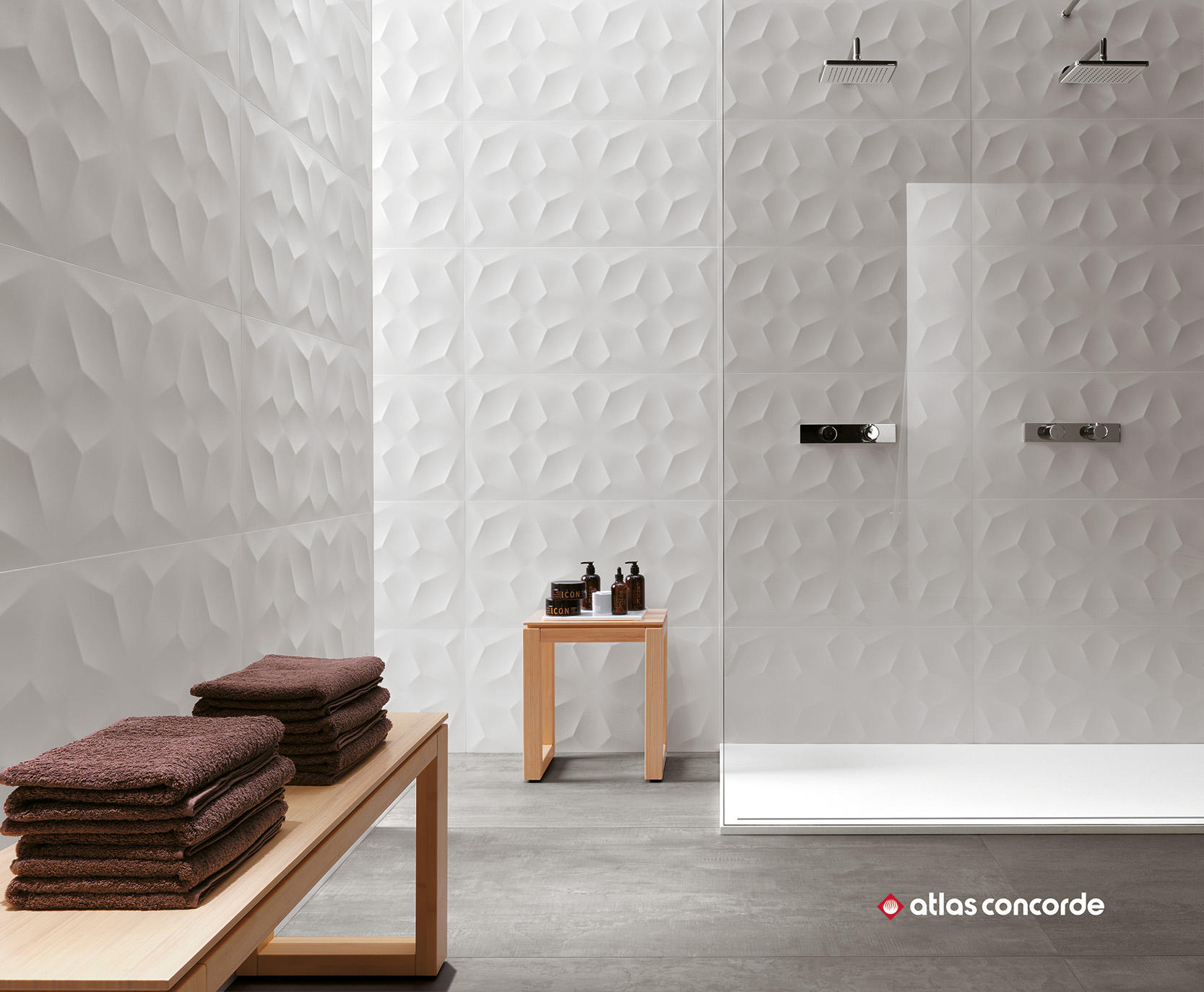 3D WALL DIAMOND WHITE - Ceramic tiles from Atlas Concorde | Architonic