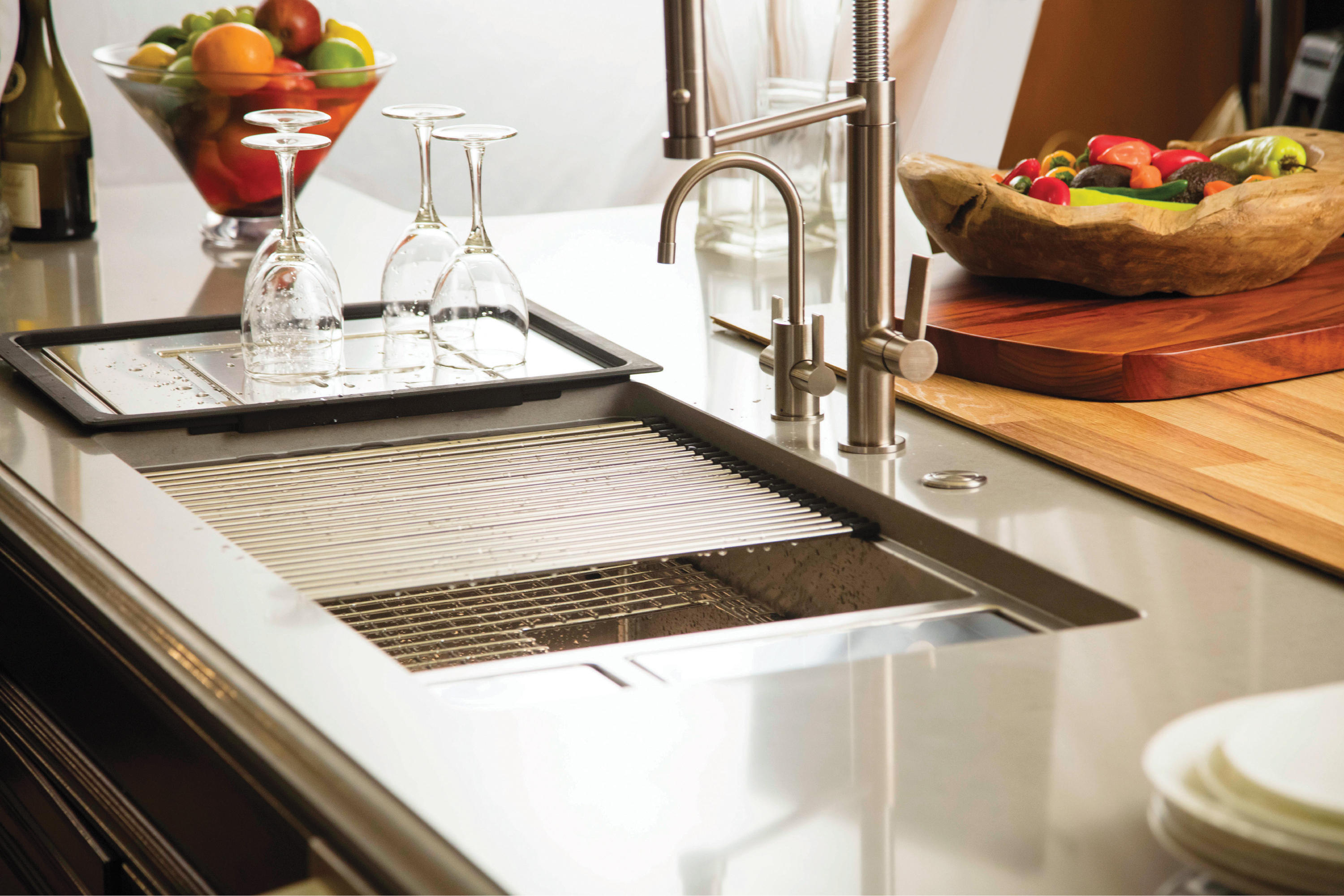 stainless steel bottom grid for kitchen sink