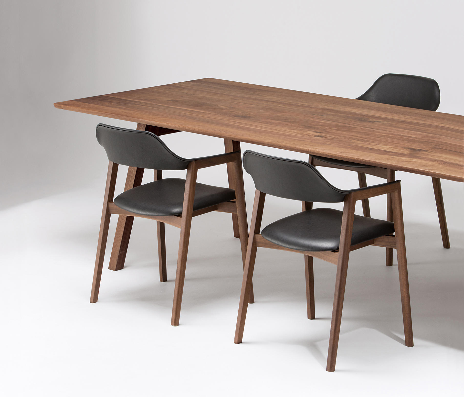 TEN Dining Table solid wood top Architonic