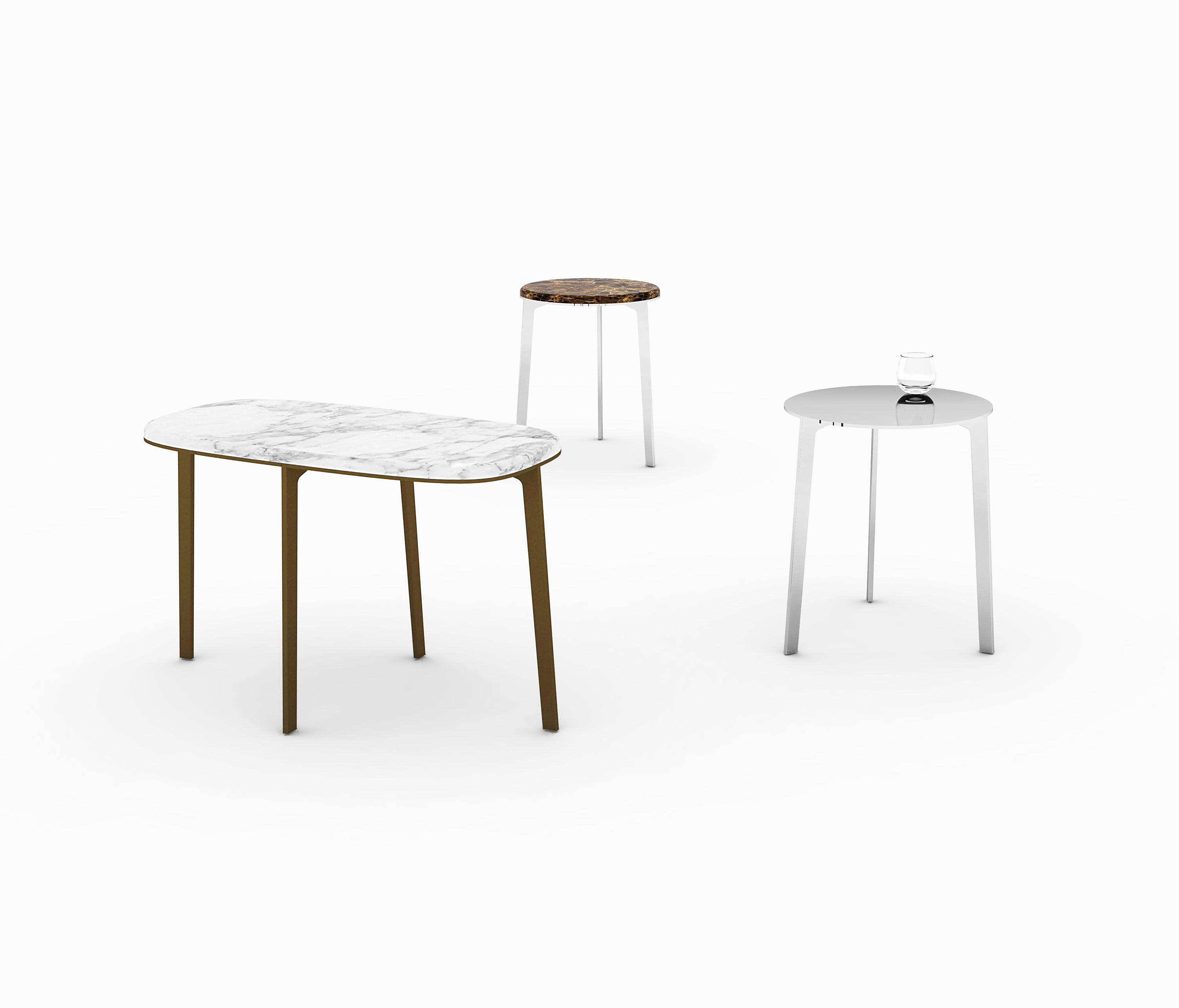Side Table Round With Marble Top 72 X 36 Tables From