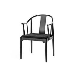 China Chair™ | 4832 | Solid wood | Black coloured ash | Chaises | Fritz Hansen