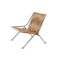PK25™ | Lounge chair | Flag haylard | Matt chromed spring steel base | Sessel | Fritz Hansen