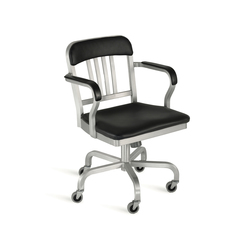 Navy® Semi-upholstered swivel armchair | Sedie ufficio | emeco