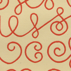 Names 001 Crimson On White | Upholstery fabrics | Maharam