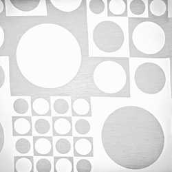 Geometri Sheer 001 White | Drapery fabrics | Maharam