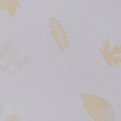 Leaves lilac/pewter wallpaper