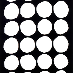 Kivet white/black interior fabric | Drapery fabrics | Marimekko