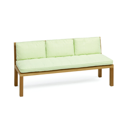 New Hampton Bench with seat and back cushions | Benches | Weishäupl