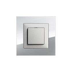 EDIZIOdue prestige chrome steel polished | Push-button switches | Feller