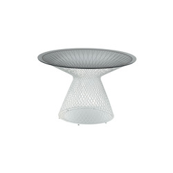 Heaven 4/6 seats round table with glass top | 494+494/V | Contract tables | EMU Group