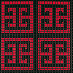 Key Red mosaic