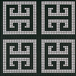 Key White mosaic | Colour black | Bisazza