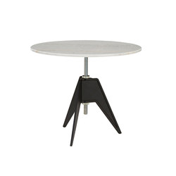 Screw Cafe Table White Marble Top 900mm | Contract tables | Tom Dixon