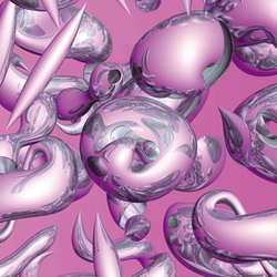 Kromablobs 5668 pannello laminato Print HPL | Colour pink / magenta | Abet Laminati