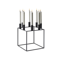 Kubus 8, Black | Candlesticks / Candleholder | by Lassen