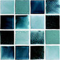 Azure Mix glazed tiles 10x10 cm