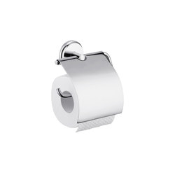 hansgrohe Logis Classic Roll holder with cover | Bathroom accessories | Hansgrohe
