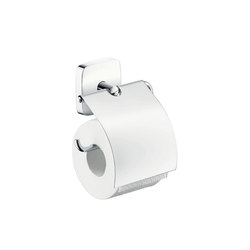 hansgrohe Roll holder with cover | Portarollos | Hansgrohe