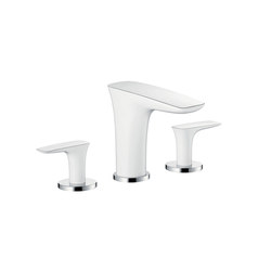 hansgrohe 3-hole basin mixer 100 with push-open waste set | Robinetterie pour lavabo | Hansgrohe