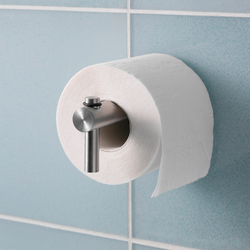 Minimalist stainless steel toilet roll holder - screw-fixed | Toilettenpapierhalter | PHOS Design