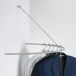 Wall coat rack curved as a semicircle - 40 cm deep | Garderoben | PHOS Design