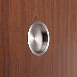 Shell handle with lower grip Ø70 mm | Cabinet recessed handles | PHOS Design