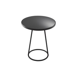 Circles | Occasional Table Top In Black Fenix Laminate | Side tables | Ligne Roset