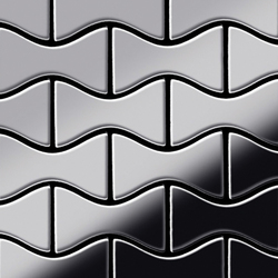 Kismet Stainless Steel Mirror Polished Finish | Metal mosaics | Alloy