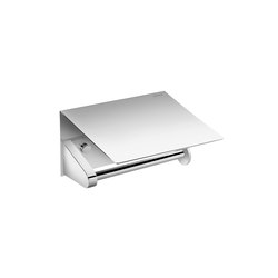 Kubic Right Paper Holder With Cover | Bathroom accessories | Pomd’Or