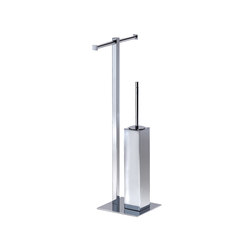 Metric Free Standing Toilet Brush/Paper Holder | Bathroom accessories | Pomd’Or