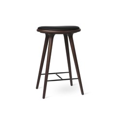 High Stool - Dark Stained Beech - 69 cm | Sgabelli bancone | Mater