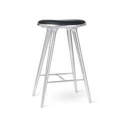 High Stool - Partly Recycled Aluminium - 74 cm | Bar stools | Mater