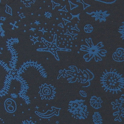 Sea Things 004 Navy | Upholstery fabrics | Maharam