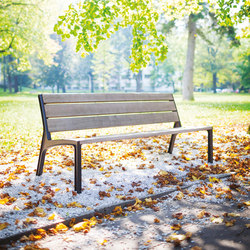 miela | Park bench with backrest | Bancs | mmcité