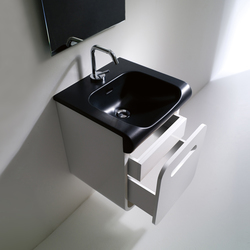 Inka Washbasin 40 + wall-mounted cabinet 40 | Built-in washbasins | Kerasan