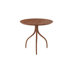 Thot | Pedestal Table Walnut | Side tables | Ligne Roset