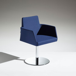 Fleet Armchair with swivel base | Chairs | Lamm