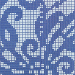 Embroidery Blue mosaic | Glass mosaics | Bisazza