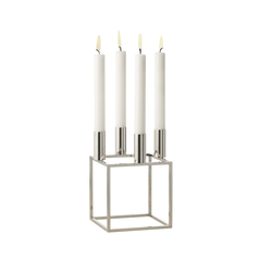 Kubus 4, Nickel-plated | Candlesticks / Candleholder | Audo Copenhagen