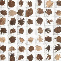 Cocomosaic tiles white patina polka dots grain | Coconut mosaics | Cocomosaic