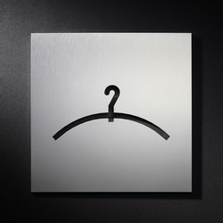 Hinweisschild Garderobe | Symbols / Signs | PHOS Design