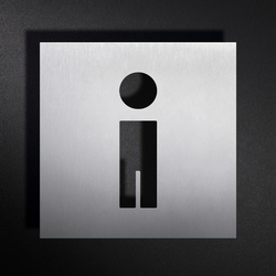 Panneau WC hommes | Pictogrammes / Symboles | PHOS Design