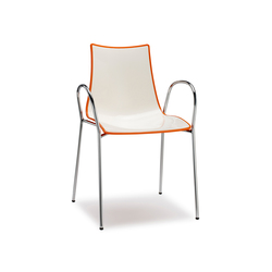 Zebra Bicolore armchair | stackable | SCAB Design