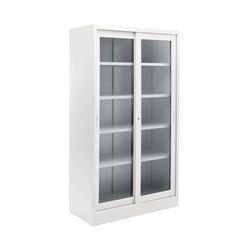 Tempered glass sliding door cabinet | W 1200 H 2000 mm