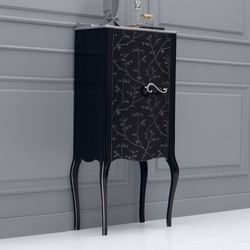 Vivaldi Flowers Black | Bathroom furniture | FIORA