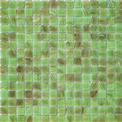 Aurore 20x20 Verde | Glass mosaics | Mosaico+