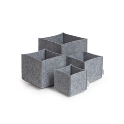 Square Set Vielzweckboxen-Set, 4-teilig | Storage boxes | greybax