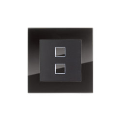 EDIZIOdue elegance graphite and glas black | Push-button switches | Feller