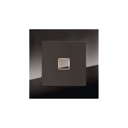 EDIZIOdue elegance mocca effect and black gold polished | Push-button switches | Feller
